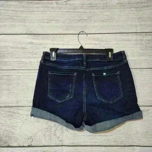 Ana Slightly Distressed Mid Rise Denim Shorts, Size 10 - Picture 4 of 5